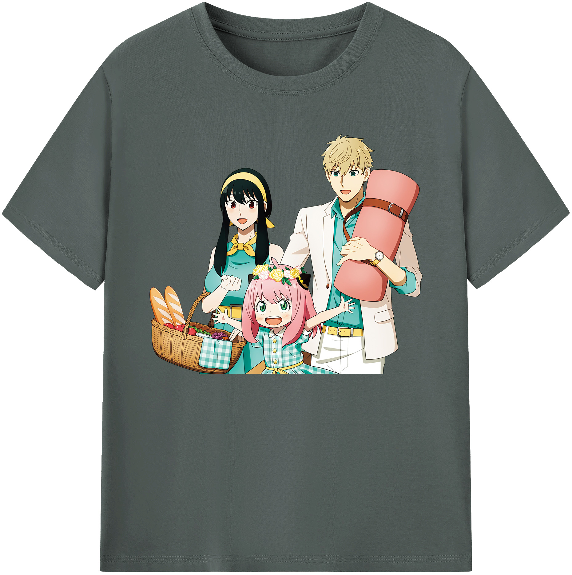 （画像用） SPY×FAMILY间谍家家酒 綿100％ メンズ半袖Tシャツ｜肌触りやわらか＆通気性
